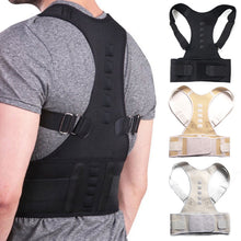 Load image into Gallery viewer, Male Female Adjustable Magnetic Posture Corrector Corset Back Brace Back Belt Lumbar Support Straight Corrector de espalda S-XXL