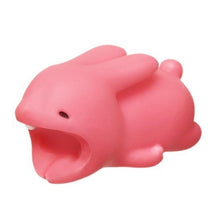 Load image into Gallery viewer, Dropshipping 1pcs Protector for Iphone cable Winder Phone holder Accessory chompers rabbit dog cat Animal doll model funny