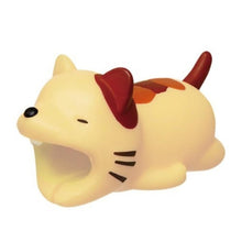 Load image into Gallery viewer, Dropshipping 1pcs Protector for Iphone cable Winder Phone holder Accessory chompers rabbit dog cat Animal doll model funny